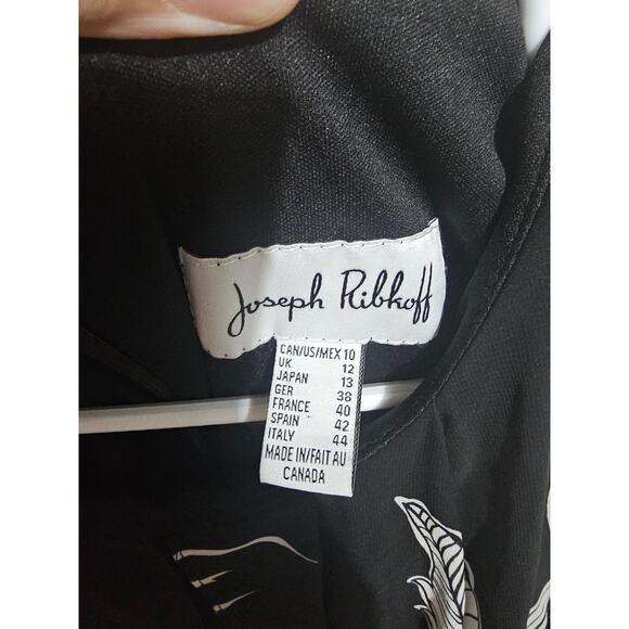 Joseph Ribkoff Sheath Dress Semi Sheer Floral Overlay Size 10 Floral (855) - Picture 7 of 10